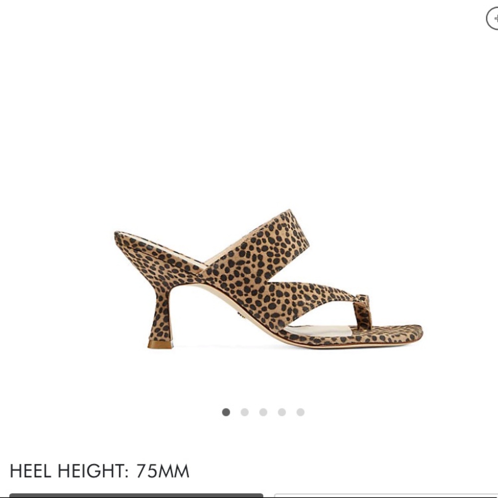 Stuart Weitzman lyla 75 cheetah suede sandal